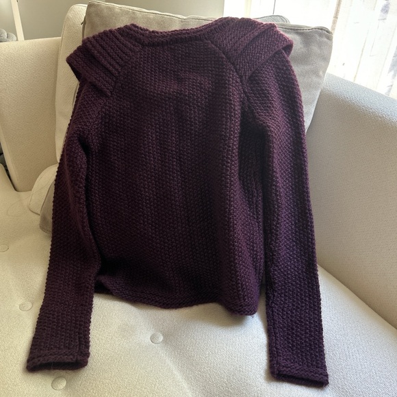 Tibi
Pullover Sweater with Shoulder Detail, Plum, XS women’s - Picture 4 of 4